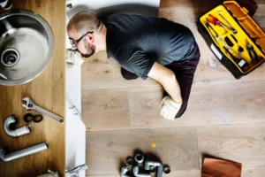 Emergency engineer working at night with PPE — rapid response